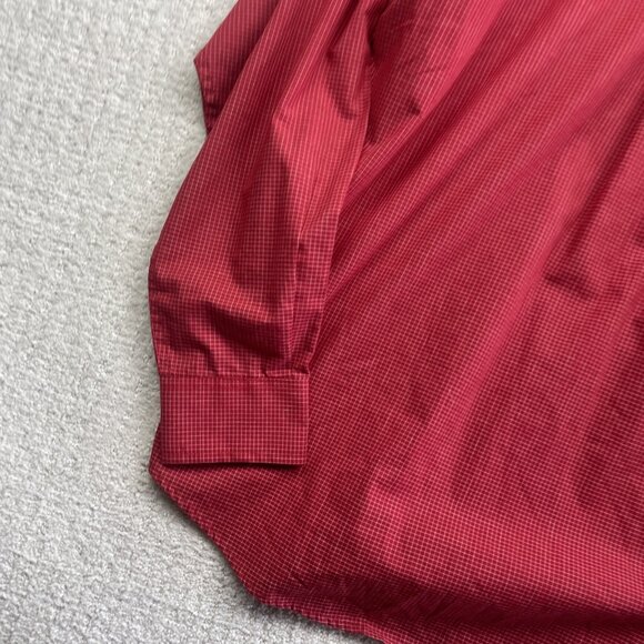 Antigua St Louis Cardinals Men’s M Baseball Long Sleeve Button Up RedPlaid Shirt - Picture 12 of 14